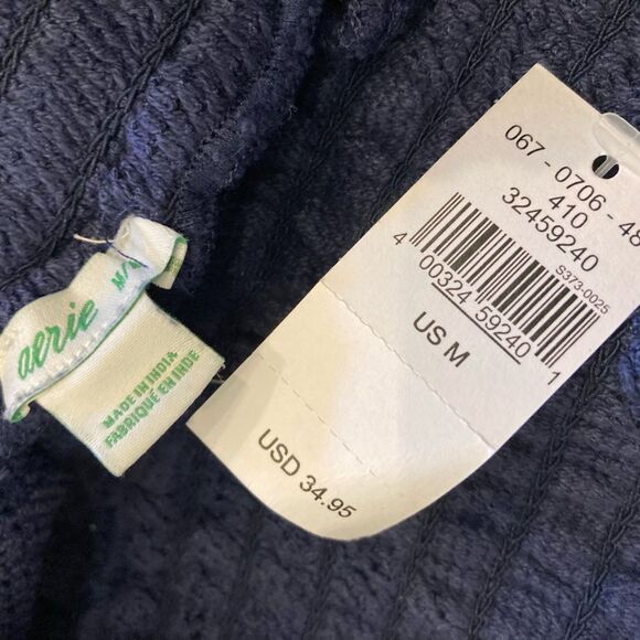 Aerie bundle two pair pull on floral mesh swim shorts white and navy size medium - Picture 5 of 5